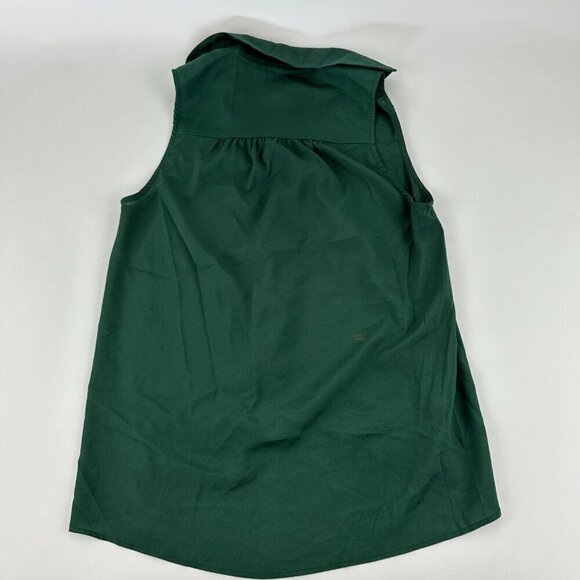 Show Me Your MuMu Womens Blouse Small Green Sleeveless Button Up - Picture 8 of 8